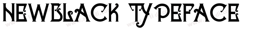NEWBLACK TYPEFACE字体转换